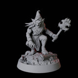 Evil Grinning Goblin Miniature for Dungeons and Dragons, Pathfinder or other TTRPGs