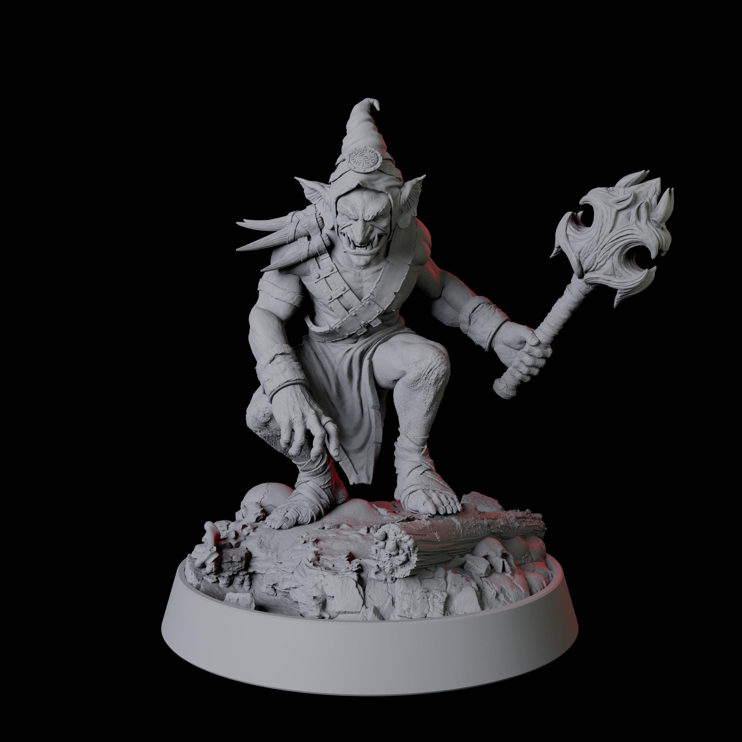 Evil Grinning Goblin Miniature for Dungeons and Dragons