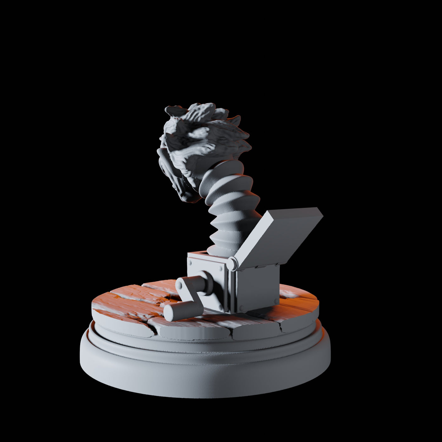 Evil Jack in the Box Miniature for Dungeons and Dragons, Pathfinder or other TTRPGs