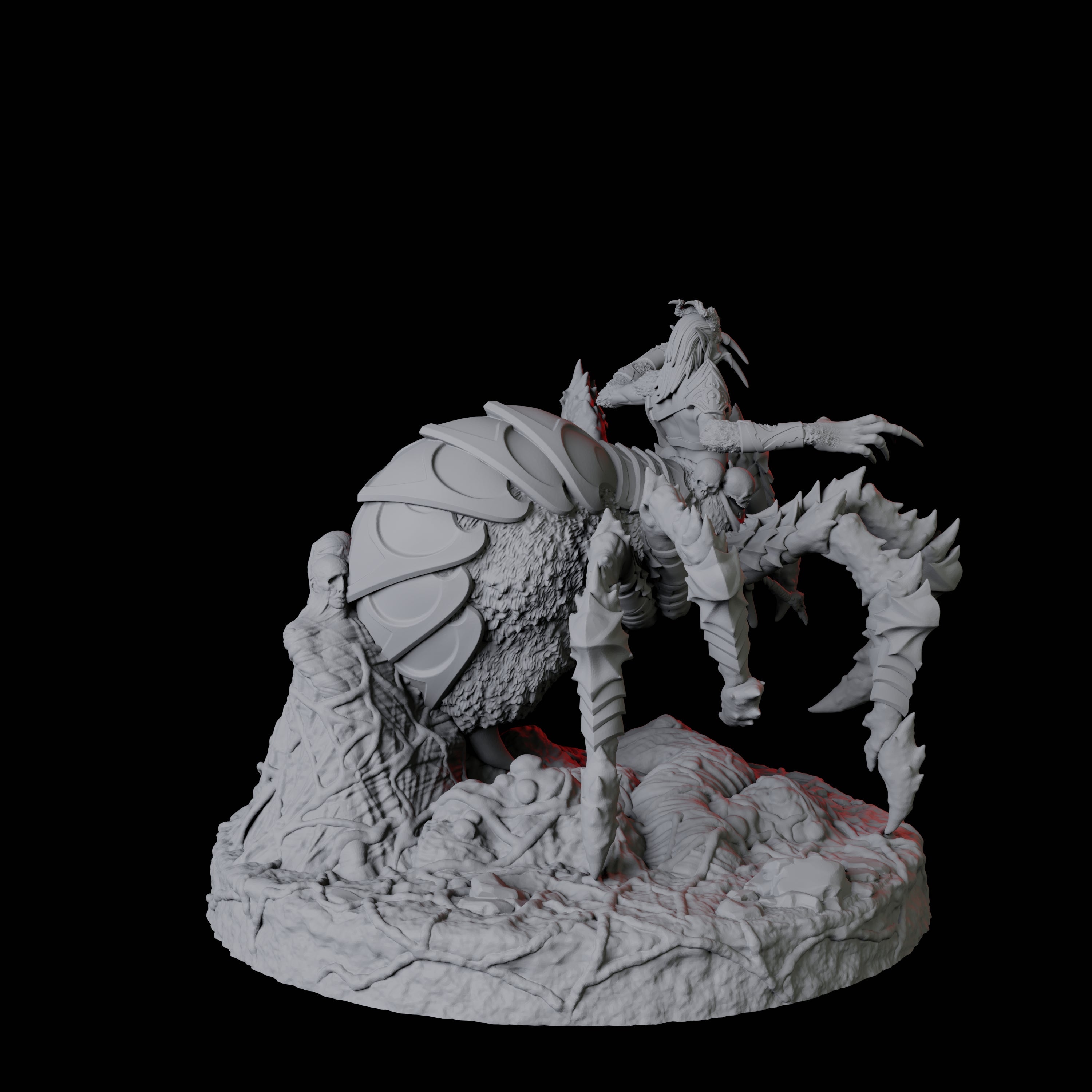 Evil Male Drider A Miniature for Dungeons and Dragons, Pathfinder or other TTRPGs