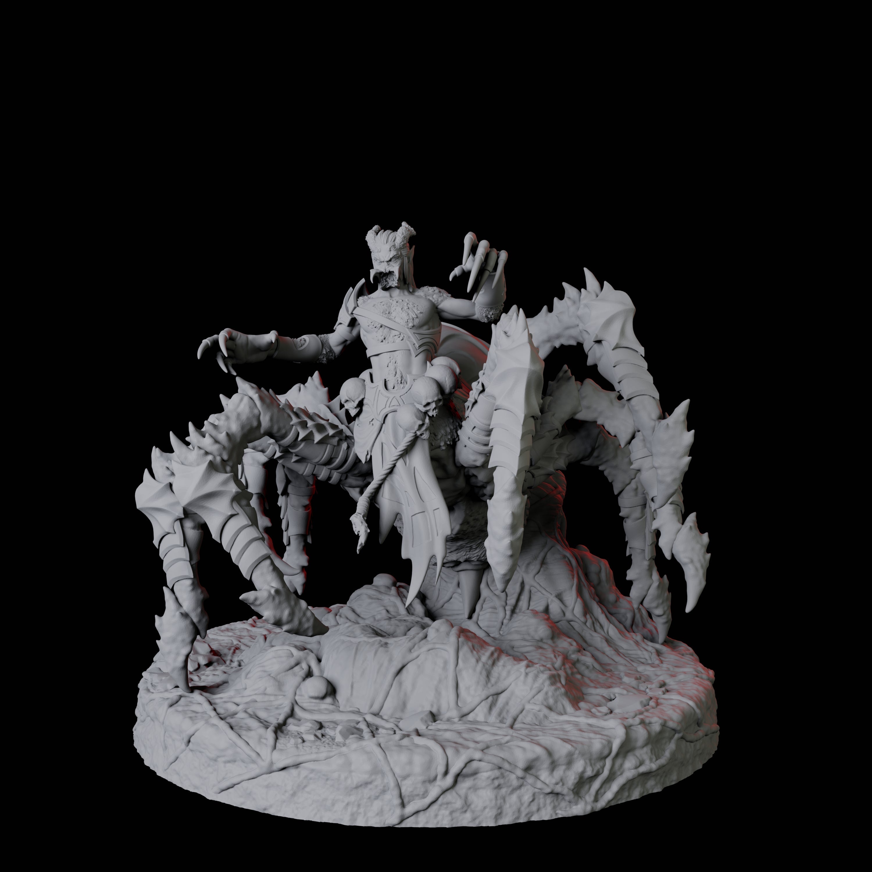 Evil Male Drider A Miniature for Dungeons and Dragons, Pathfinder or other TTRPGs