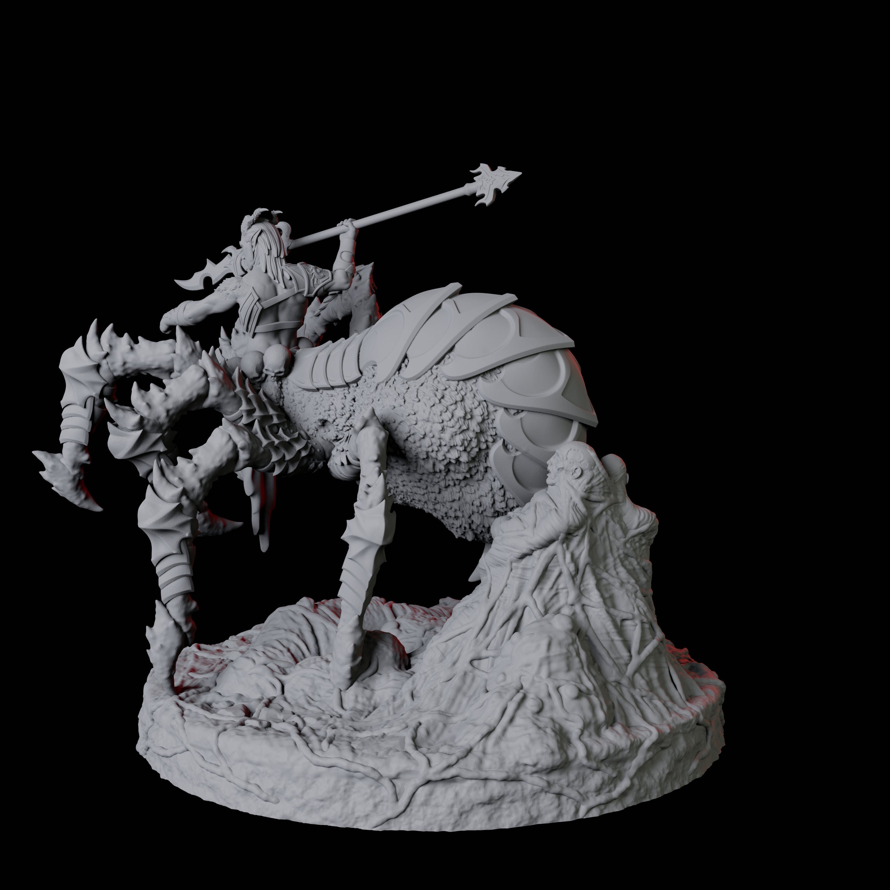 Evil Male Drider B Miniature for Dungeons and Dragons, Pathfinder or other TTRPGs