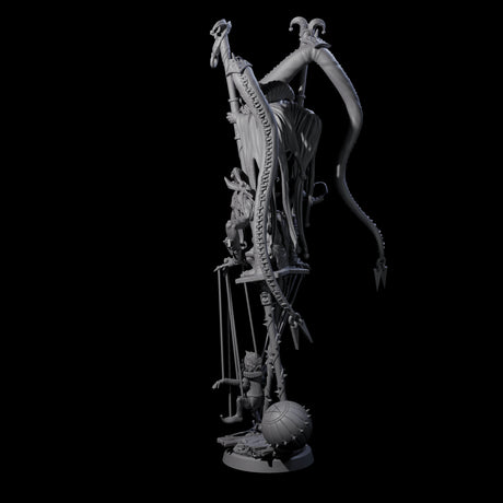 Evil Puppeteering Jesters Miniature for Dungeons and Dragons, Pathfinder or other TTRPGs