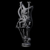 Evil Puppeteering Jesters Miniature for Dungeons and Dragons, Pathfinder or other TTRPGs