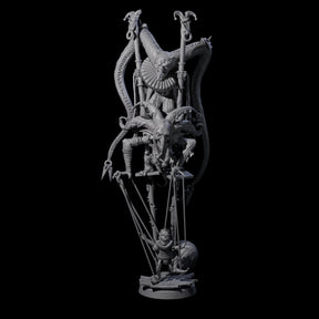Evil Puppeteering Jesters Miniature for Dungeons and Dragons, Pathfinder or other TTRPGs