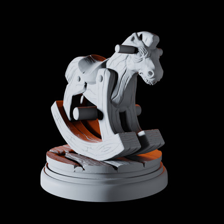 Evil Rocking Horse Miniature for Dungeons and Dragons, Pathfinder or other TTRPGs