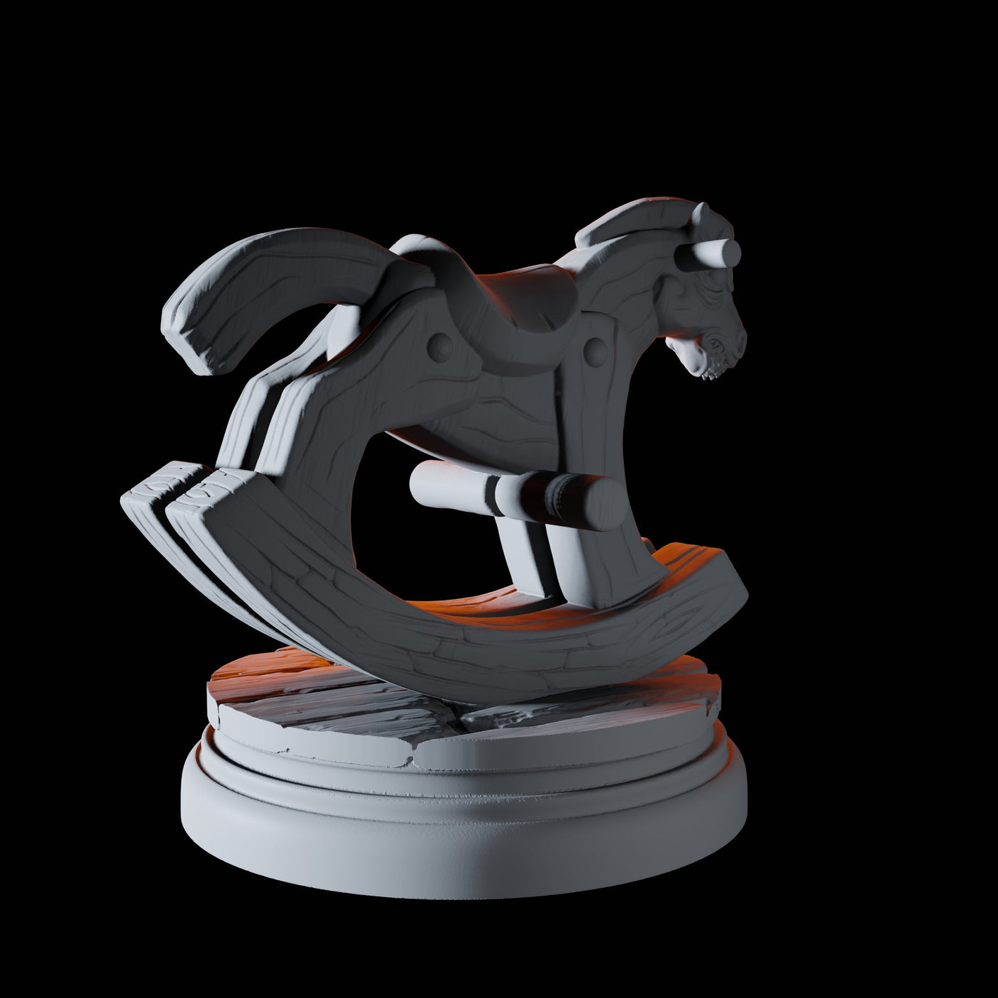 Evil Rocking Horse Miniature for Dungeons and Dragons, Pathfinder or other TTRPGs