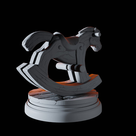 Evil Rocking Horse Miniature for Dungeons and Dragons, Pathfinder or other TTRPGs