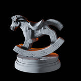 Evil Rocking Horse Miniature for Dungeons and Dragons, Pathfinder or other TTRPGs