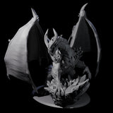 Evil Scheming Chromatic Dragon Miniature for Dungeons and Dragons, Pathfinder or other TTRPGs