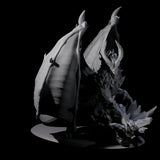 Evil Scheming Chromatic Dragon Miniature for Dungeons and Dragons, Pathfinder or other TTRPGs