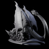 Evil Scheming Chromatic Dragon Miniature for Dungeons and Dragons, Pathfinder or other TTRPGs