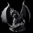Evil Scheming Chromatic Dragon Miniature for Dungeons and Dragons, Pathfinder or other TTRPGs