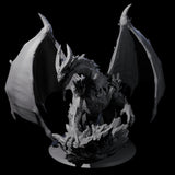 Evil Scheming Chromatic Dragon Miniature for Dungeons and Dragons, Pathfinder or other TTRPGs