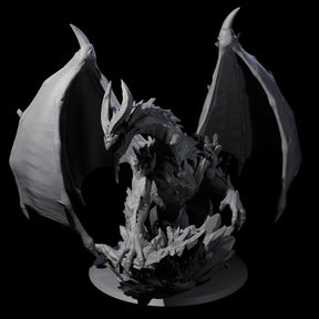 Evil Scheming Chromatic Dragon Miniature for Dungeons and Dragons, Pathfinder or other TTRPGs