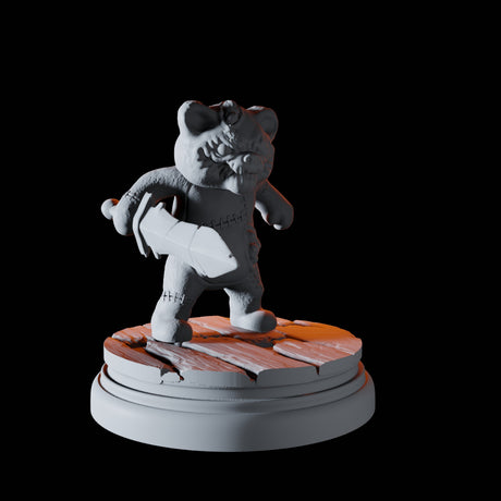 Evil Teddy Bear Miniature for Dungeons and Dragons, Pathfinder or other TTRPGs