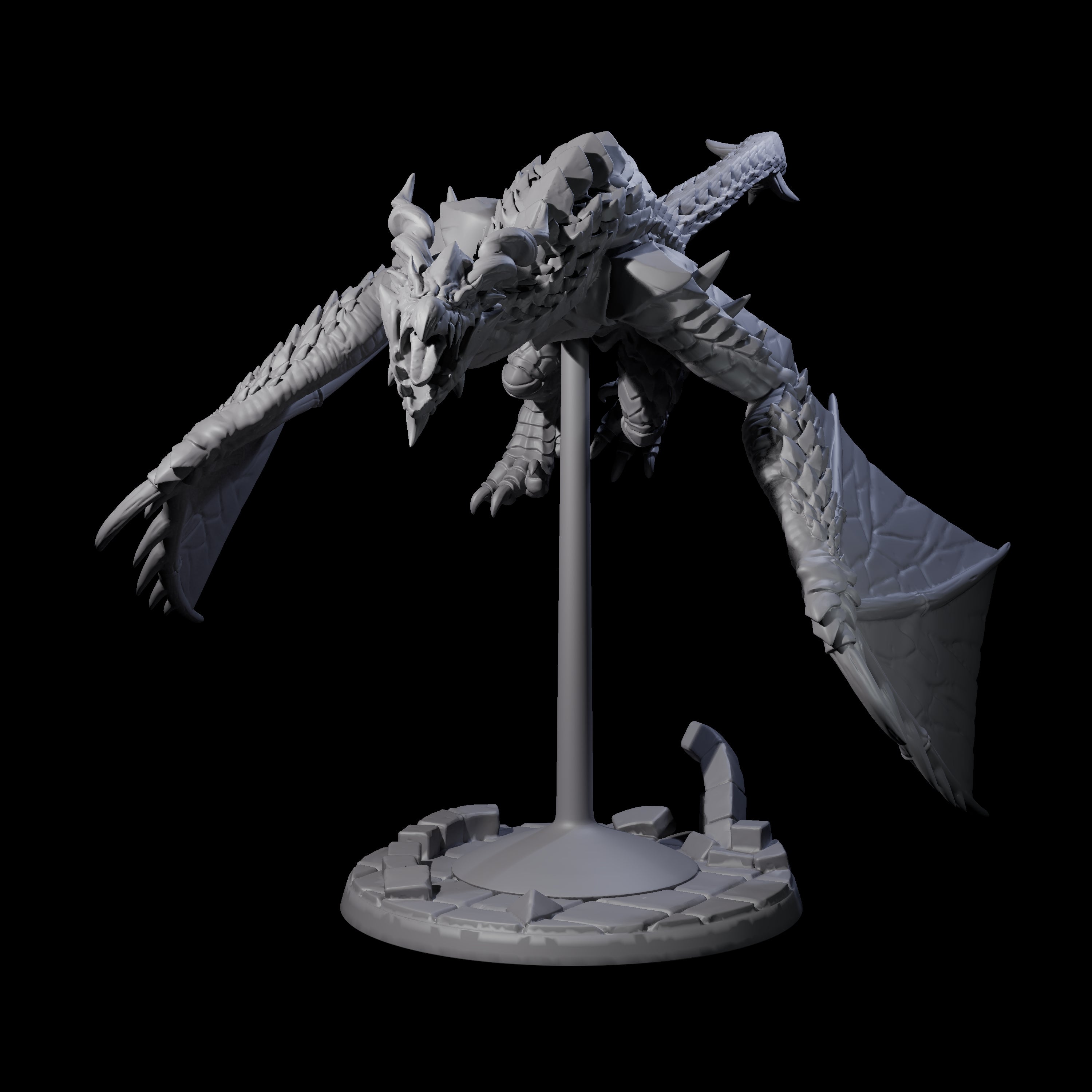 Evil Wyvern A Miniature for Dungeons and Dragons, Pathfinder or other TTRPGs