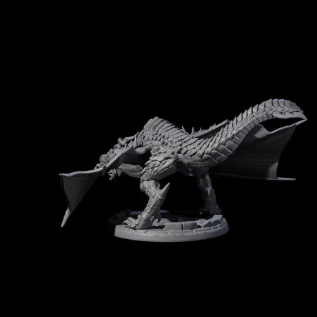 Evil Wyvern C Miniature for Dungeons and Dragons, Pathfinder or other TTRPGs