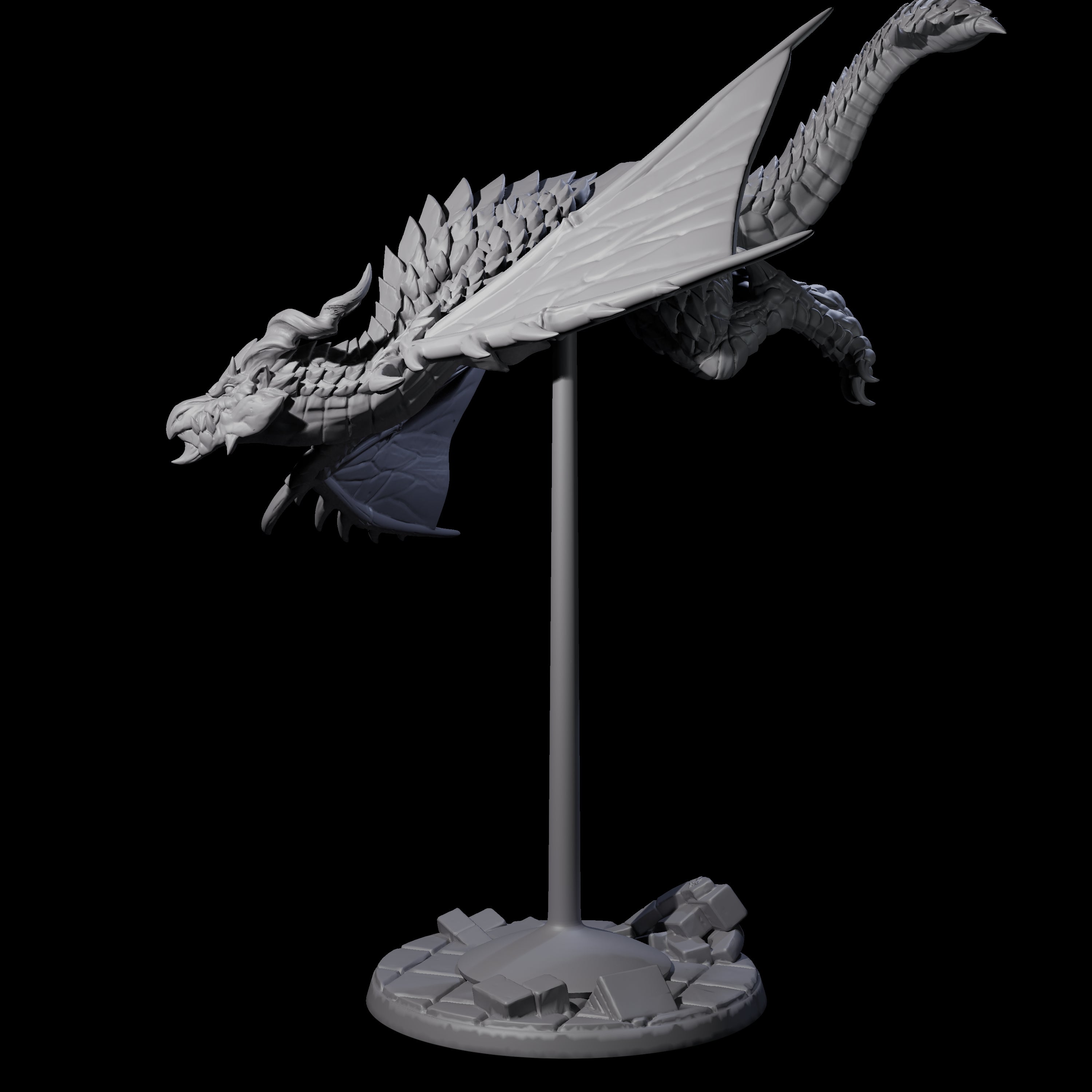 Evil Wyvern D Miniature for Dungeons and Dragons, Pathfinder or other TTRPGs