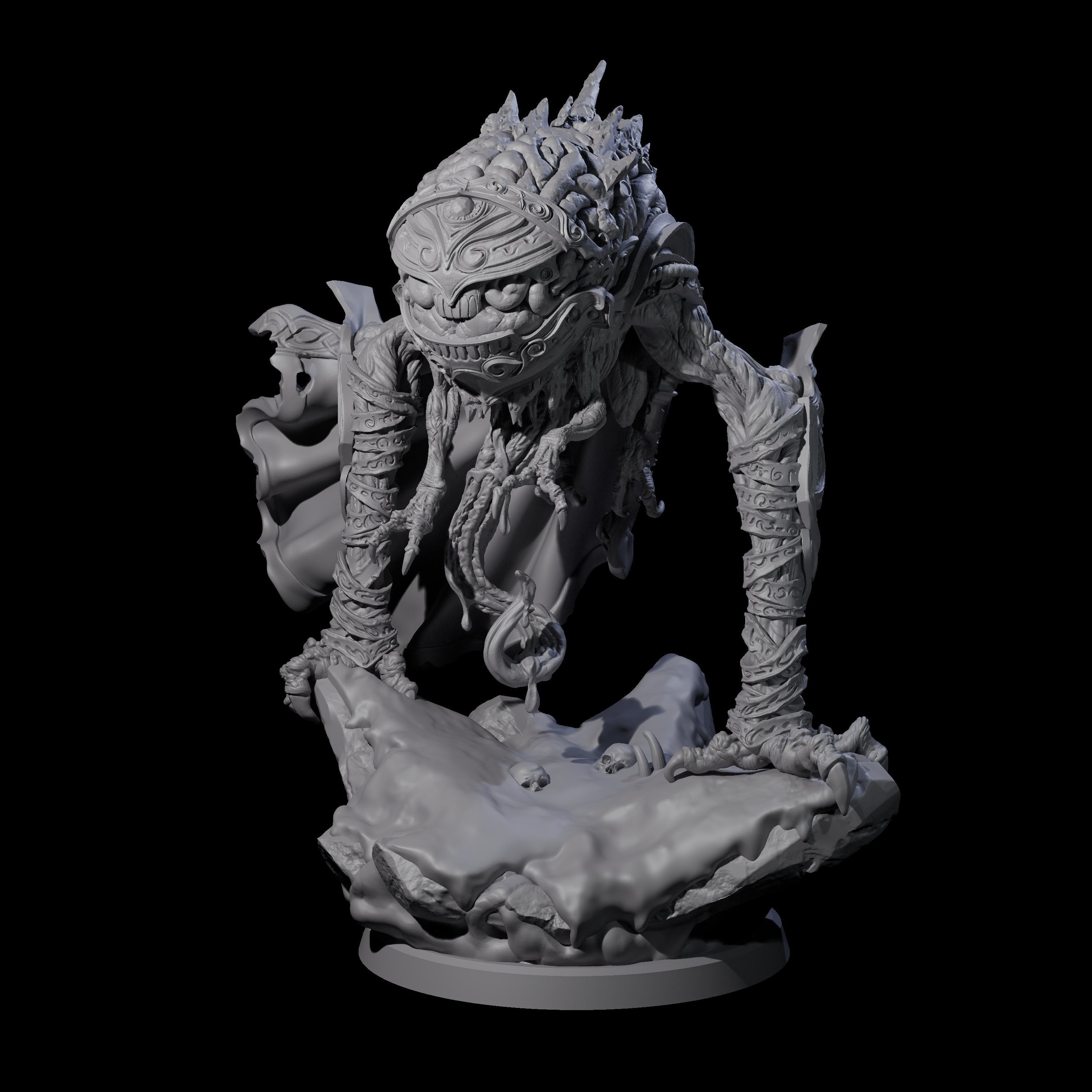 Evolved Intellect Devourer A Miniature for Dungeons and Dragons, Pathfinder or other TTRPGs