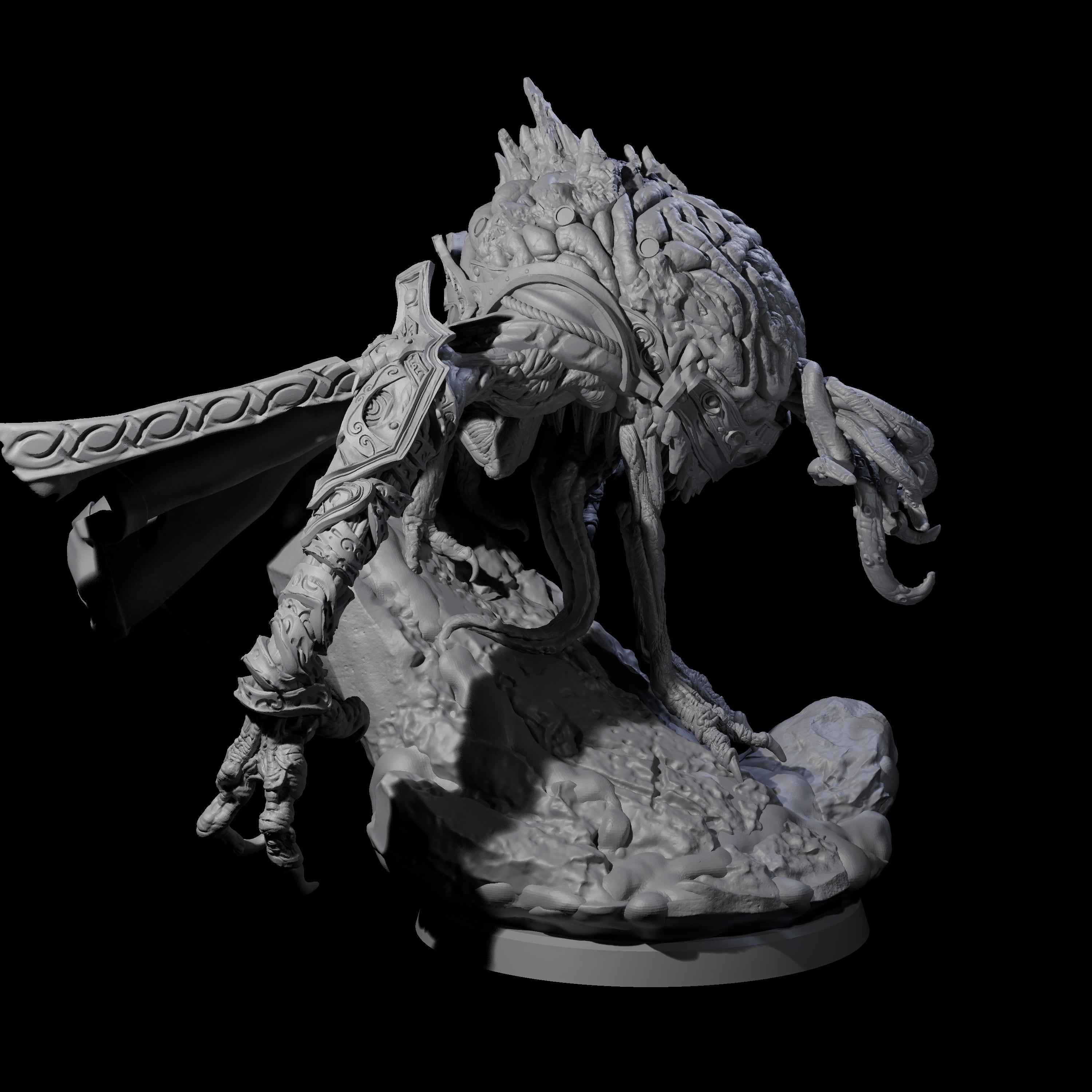 Evolved Intellect Devourer B Miniature for Dungeons and Dragons, Pathfinder or other TTRPGs