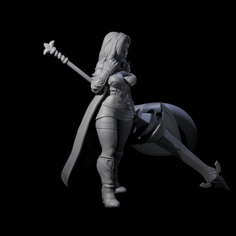 Experienced Lance Fighter Miniature for Dungeons and Dragons, Pathfinder or other TTRPGs