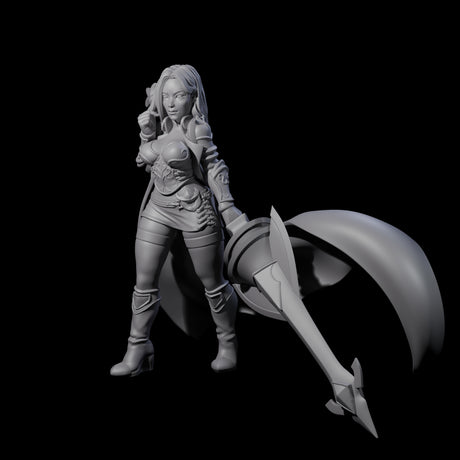 Experienced Lance Fighter Miniature for Dungeons and Dragons, Pathfinder or other TTRPGs