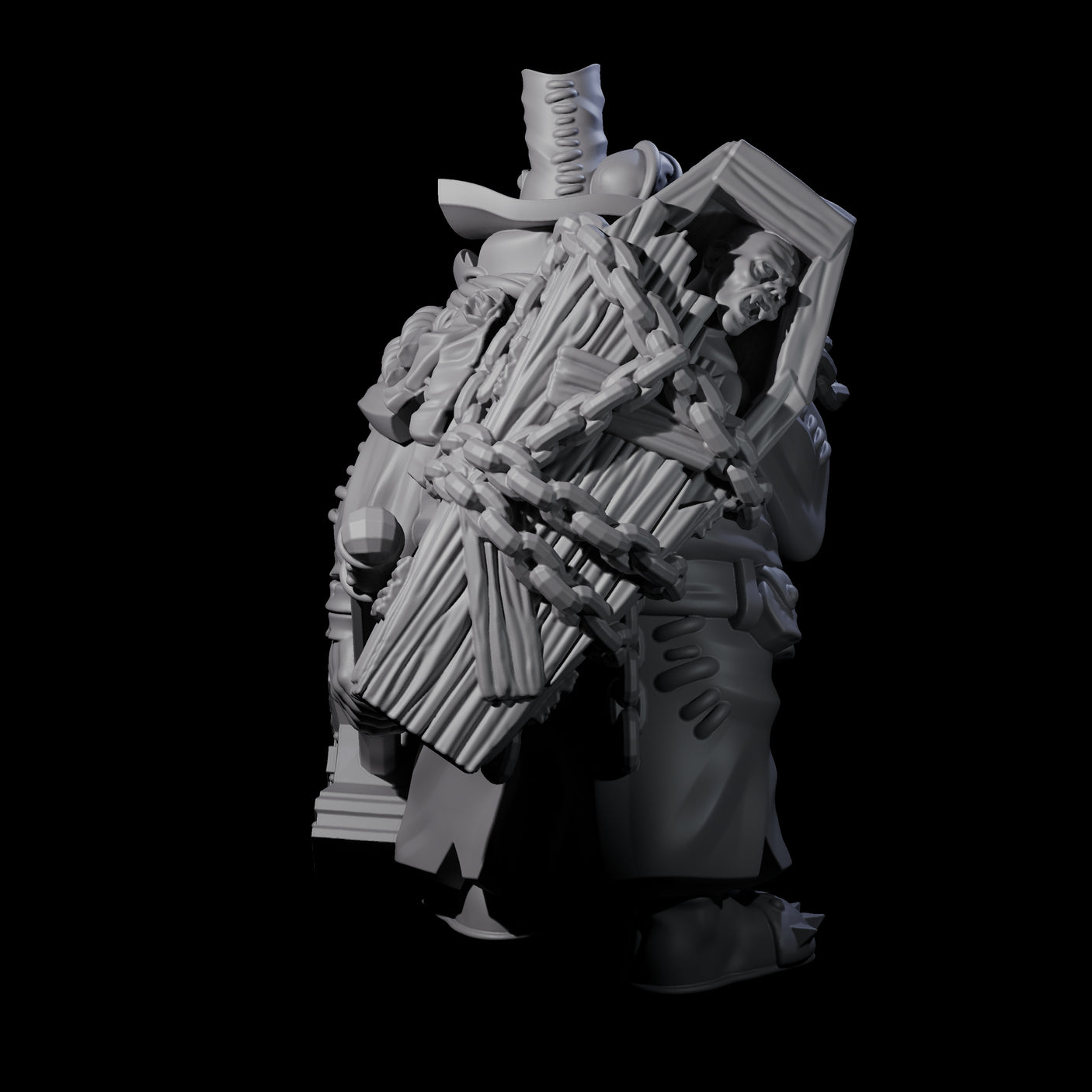 Experienced Ogre Witchhunter Miniature for Dungeons and Dragons, Pathfinder or other TTRPGs