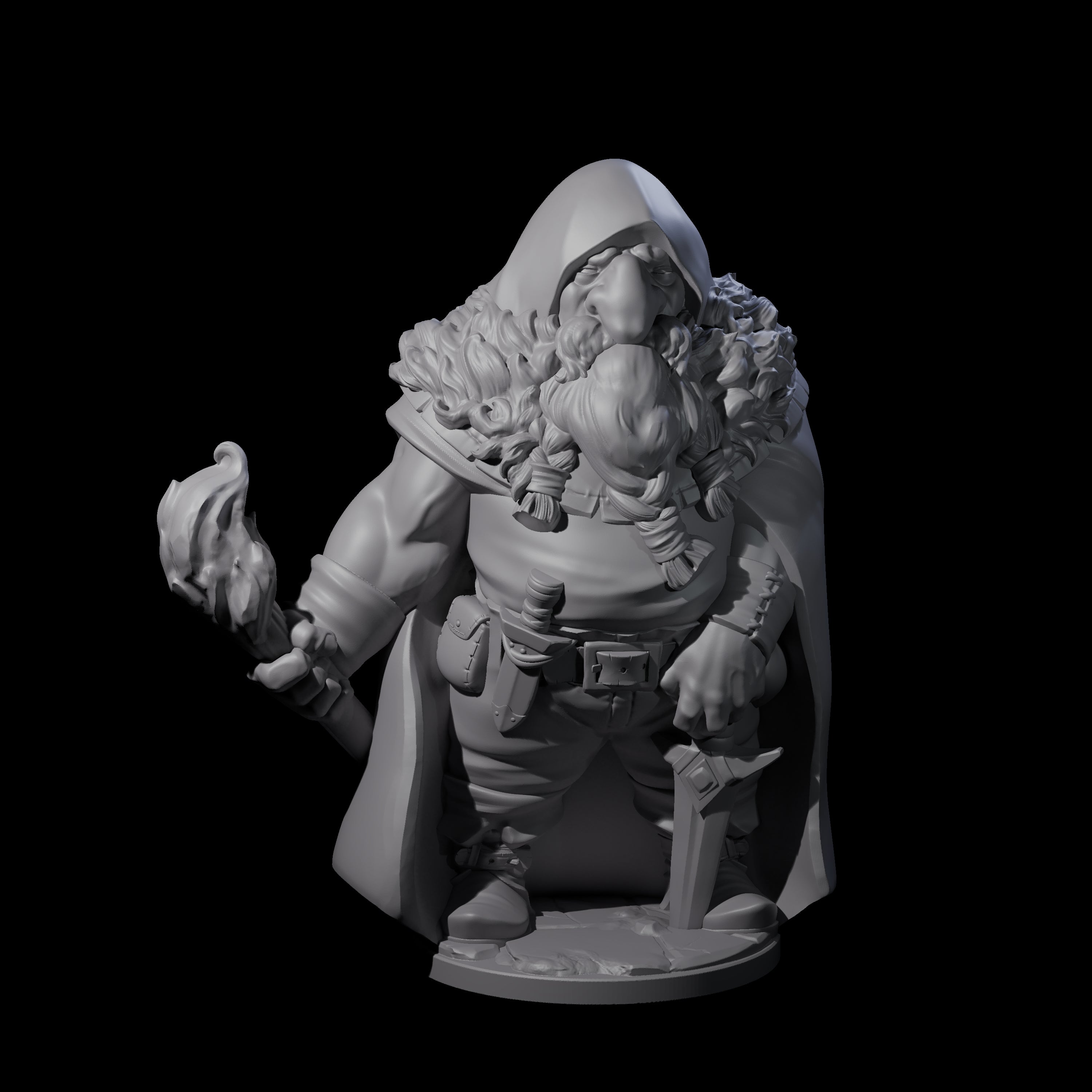 Exploring Dwarf Explorer B Miniature for Dungeons and Dragons, Pathfinder or other TTRPGs