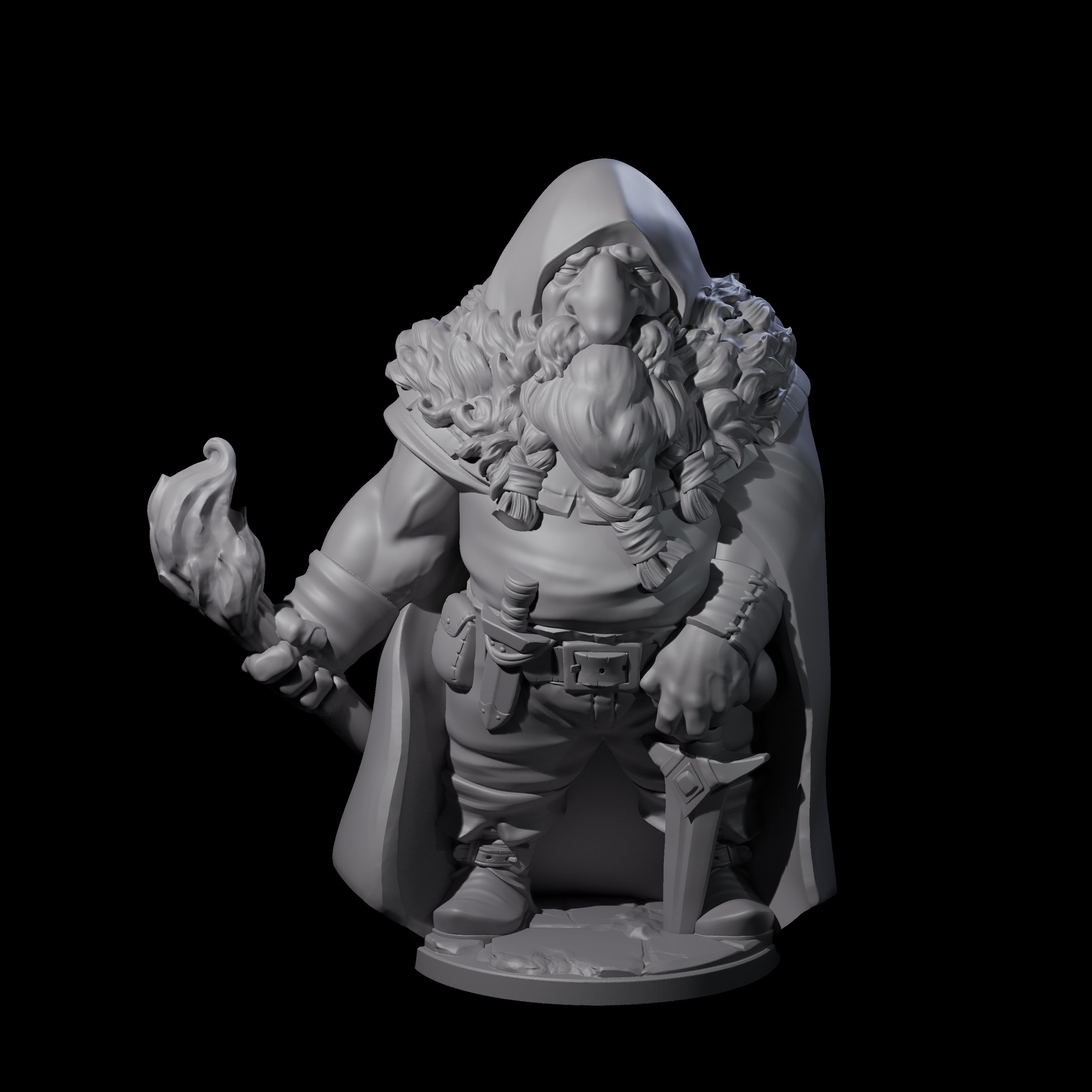 Exploring Dwarf Explorer B Miniature for Dungeons and Dragons, Pathfinder or other TTRPGs