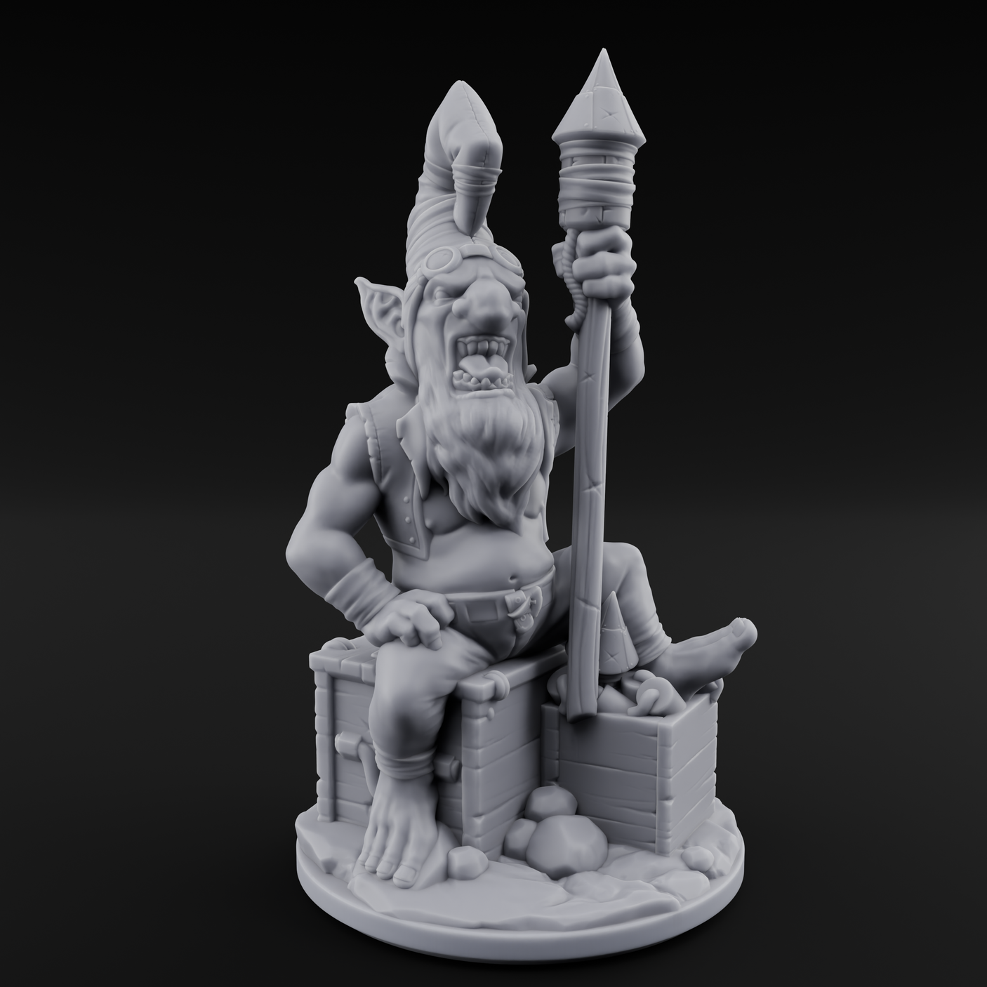 Explosive Goblin Alchemist Miniature for Dungeons and Dragons, Pathfinder or other TTRPGs