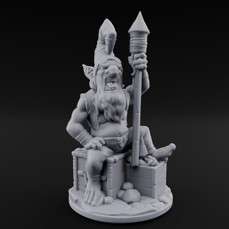 Explosive Goblin Alchemist Miniature for Dungeons and Dragons, Pathfinder or other TTRPGs
