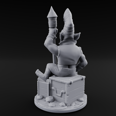 Explosive Goblin Alchemist Miniature for Dungeons and Dragons, Pathfinder or other TTRPGs