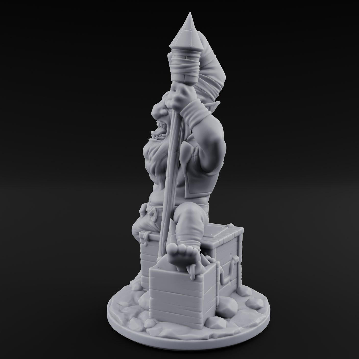 Explosive Goblin Alchemist Miniature for Dungeons and Dragons, Pathfinder or other TTRPGs