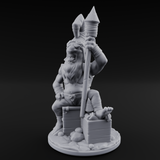 Explosive Goblin Alchemist Miniature for Dungeons and Dragons, Pathfinder or other TTRPGs