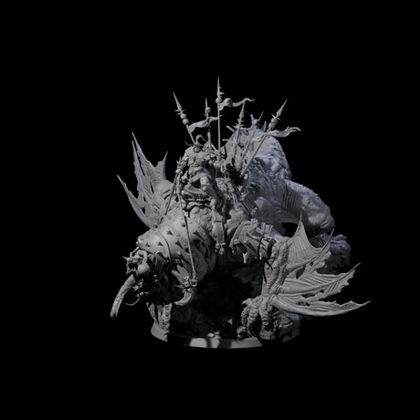 Eye Stalk Beast Rider Miniature for Dungeons and Dragons, Pathfinder or other TTRPGs