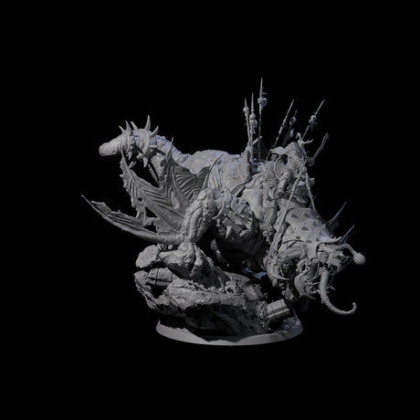 Eye Stalk Beast Rider Miniature for Dungeons and Dragons, Pathfinder or other TTRPGs