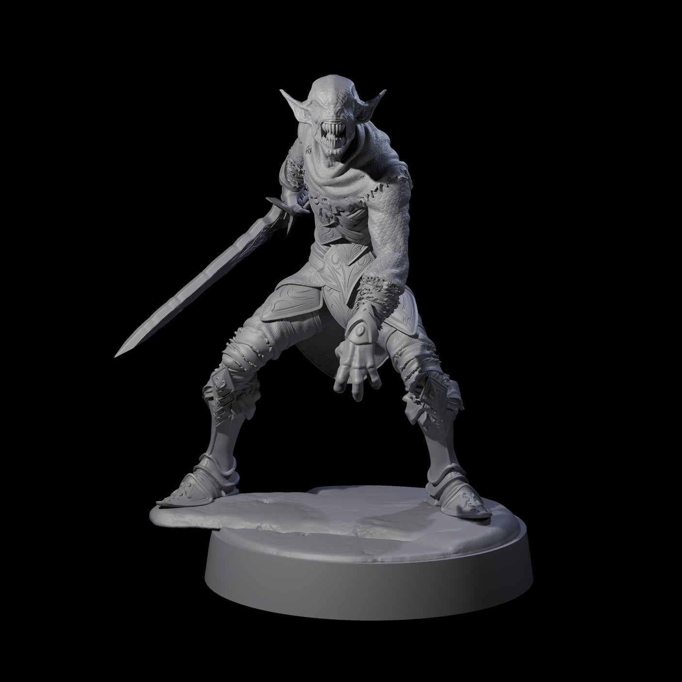 Eyeless Ghoul A Miniature for Dungeons and Dragons, Pathfinder or other TTRPGs