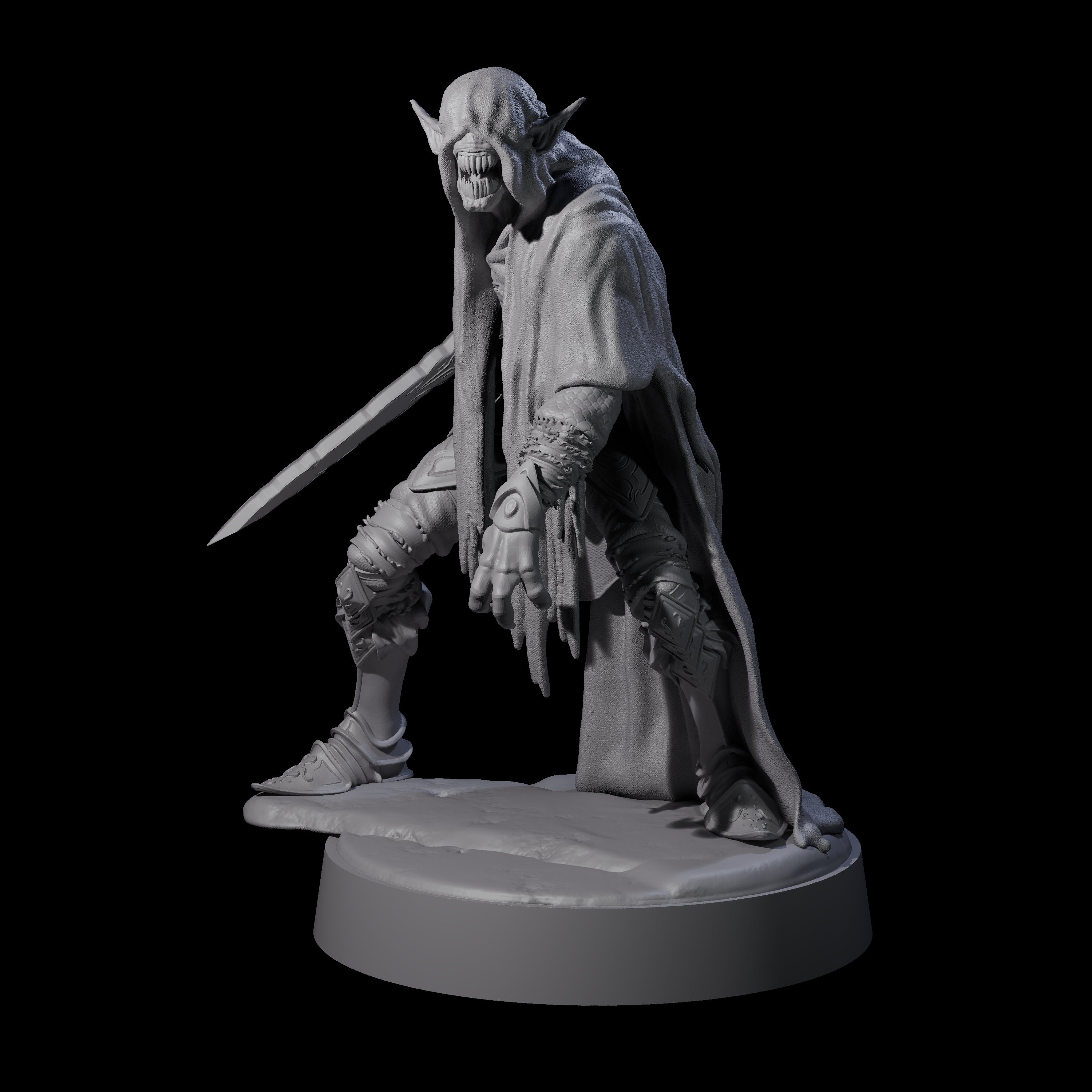 Eyeless Ghoul B Miniature for Dungeons and Dragons, Pathfinder or other TTRPGs
