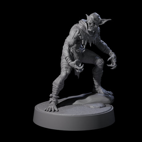 Eyeless Morlock Wretch C Miniature for Dungeons and Dragons, Pathfinder or other TTRPGs