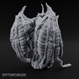 Wings Spread Menacing Demon Lord Miniature for Dungeons and Dragons, Pathfinder or other TTRPGs