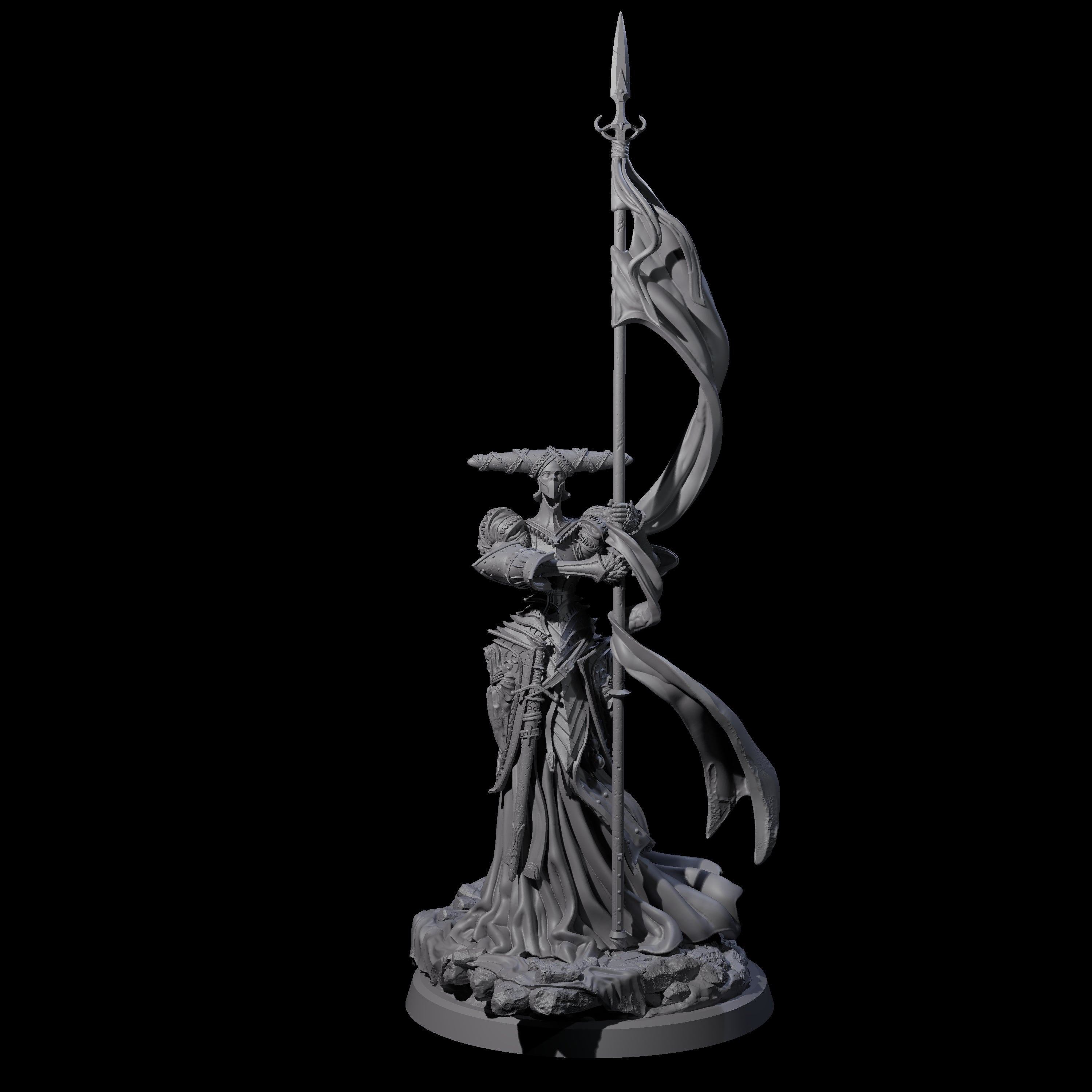 Fallen Aasimar Paladin A Miniature for Dungeons and Dragons, Pathfinder or other TTRPGs