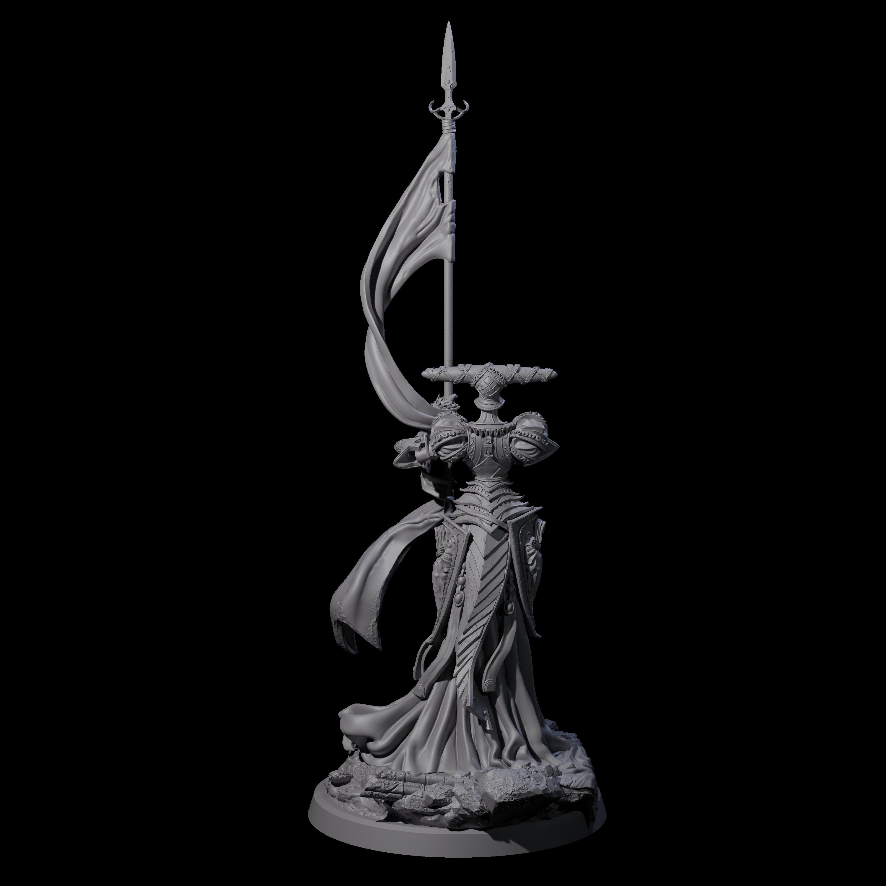 Fallen Aasimar Paladin A Miniature for Dungeons and Dragons, Pathfinder or other TTRPGs