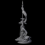 Fallen Aasimar Paladin A Miniature for Dungeons and Dragons, Pathfinder or other TTRPGs