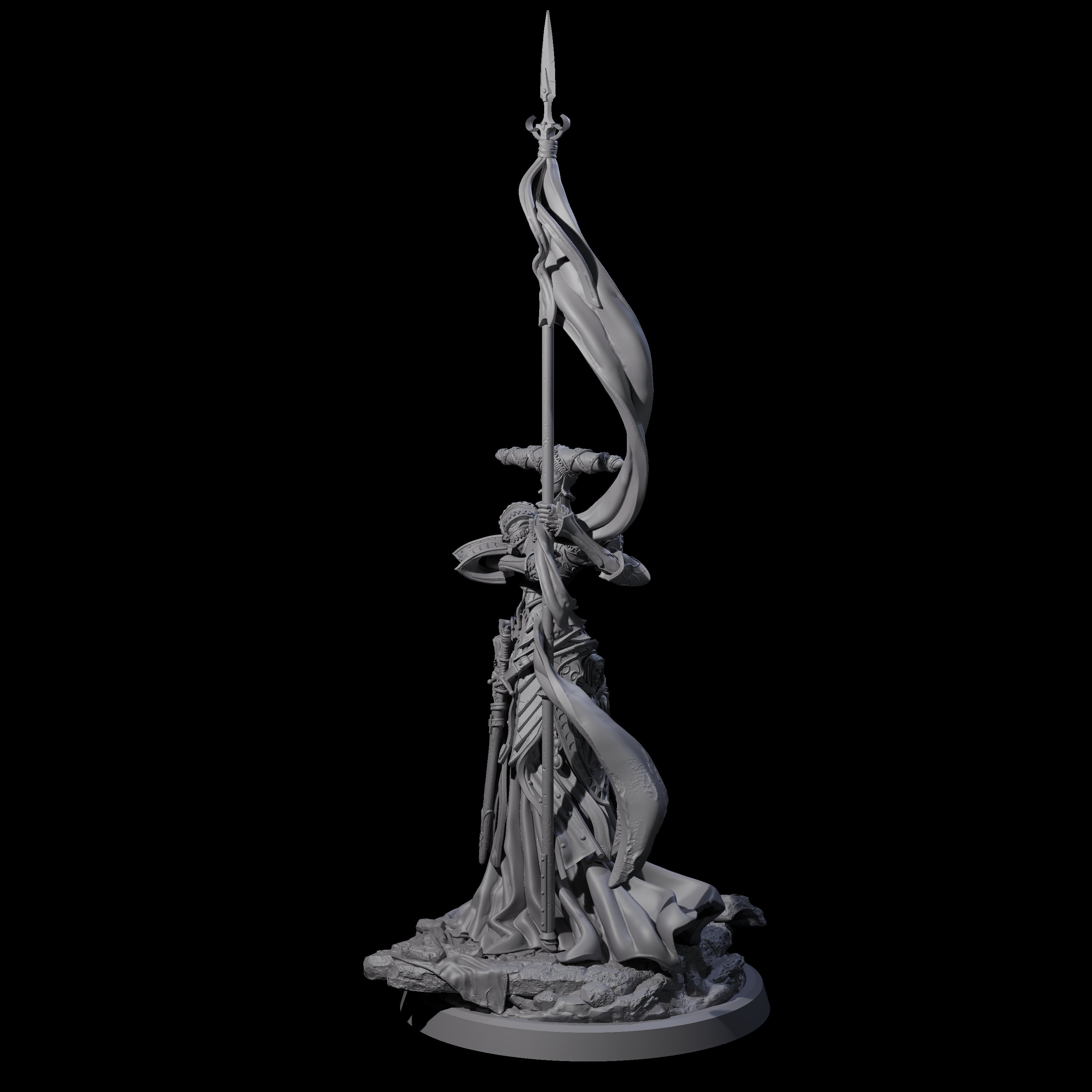 Fallen Aasimar Paladin A Miniature for Dungeons and Dragons, Pathfinder or other TTRPGs