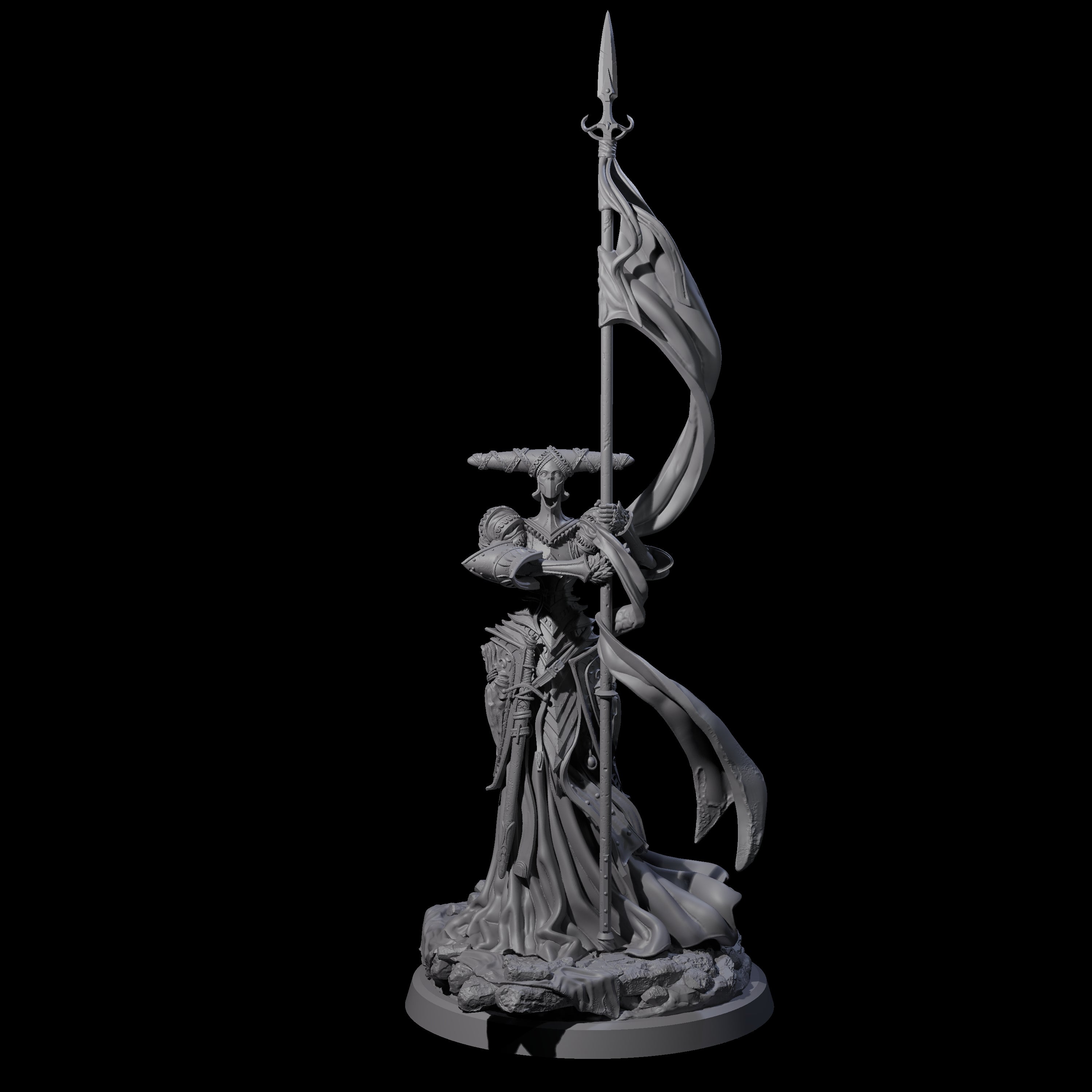 Fallen Aasimar Paladin A Miniature for Dungeons and Dragons, Pathfinder or other TTRPGs