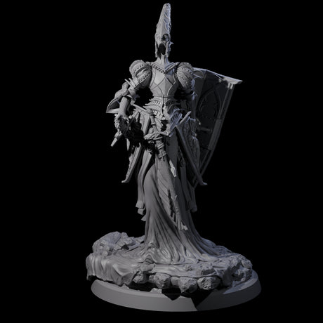 Fallen Aasimar Paladin D Miniature for Dungeons and Dragons, Pathfinder or other TTRPGs