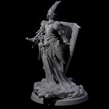 Fallen Aasimar Paladin D Miniature for Dungeons and Dragons, Pathfinder or other TTRPGs