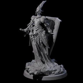 Fallen Aasimar Paladin D Miniature for Dungeons and Dragons, Pathfinder or other TTRPGs