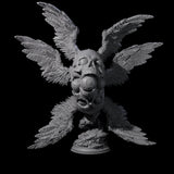Fallen Death Angel Miniature for Dungeons and Dragons, Pathfinder or other TTRPGs